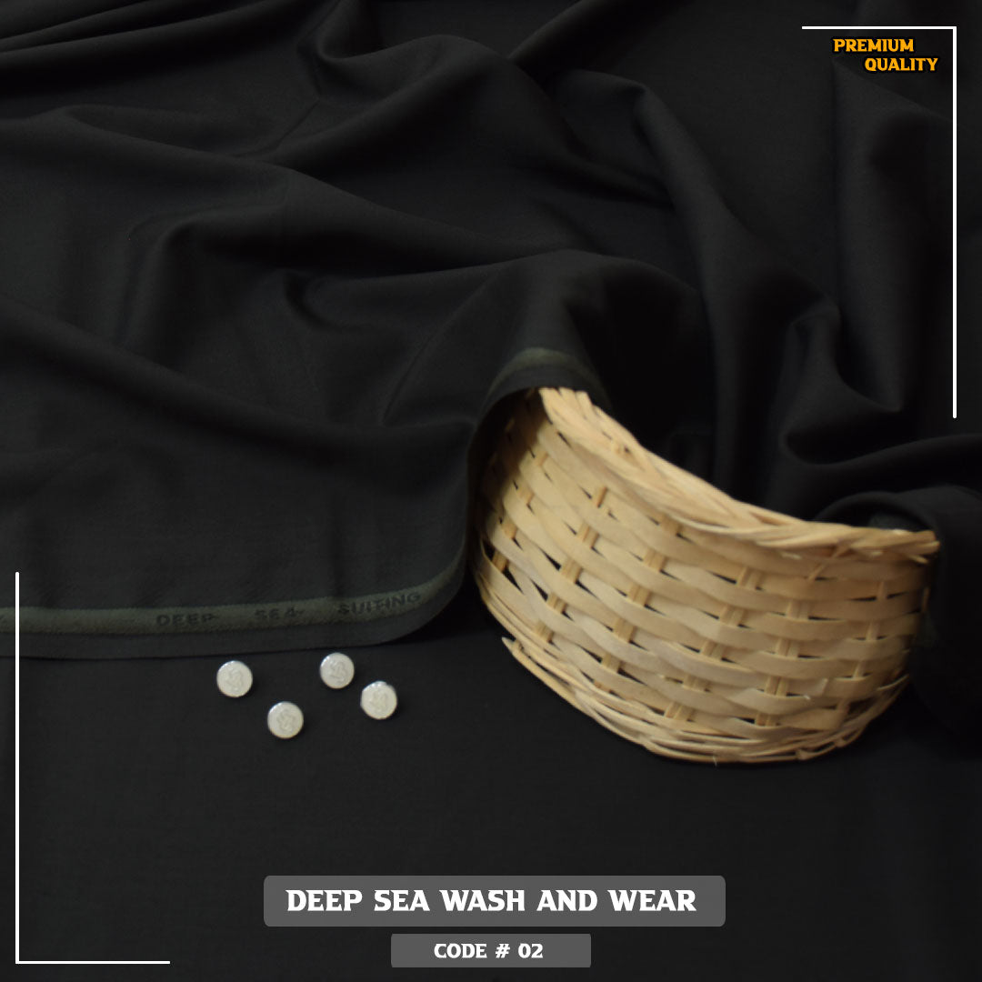 Deep Sea Premium Wash & Wear Fabric