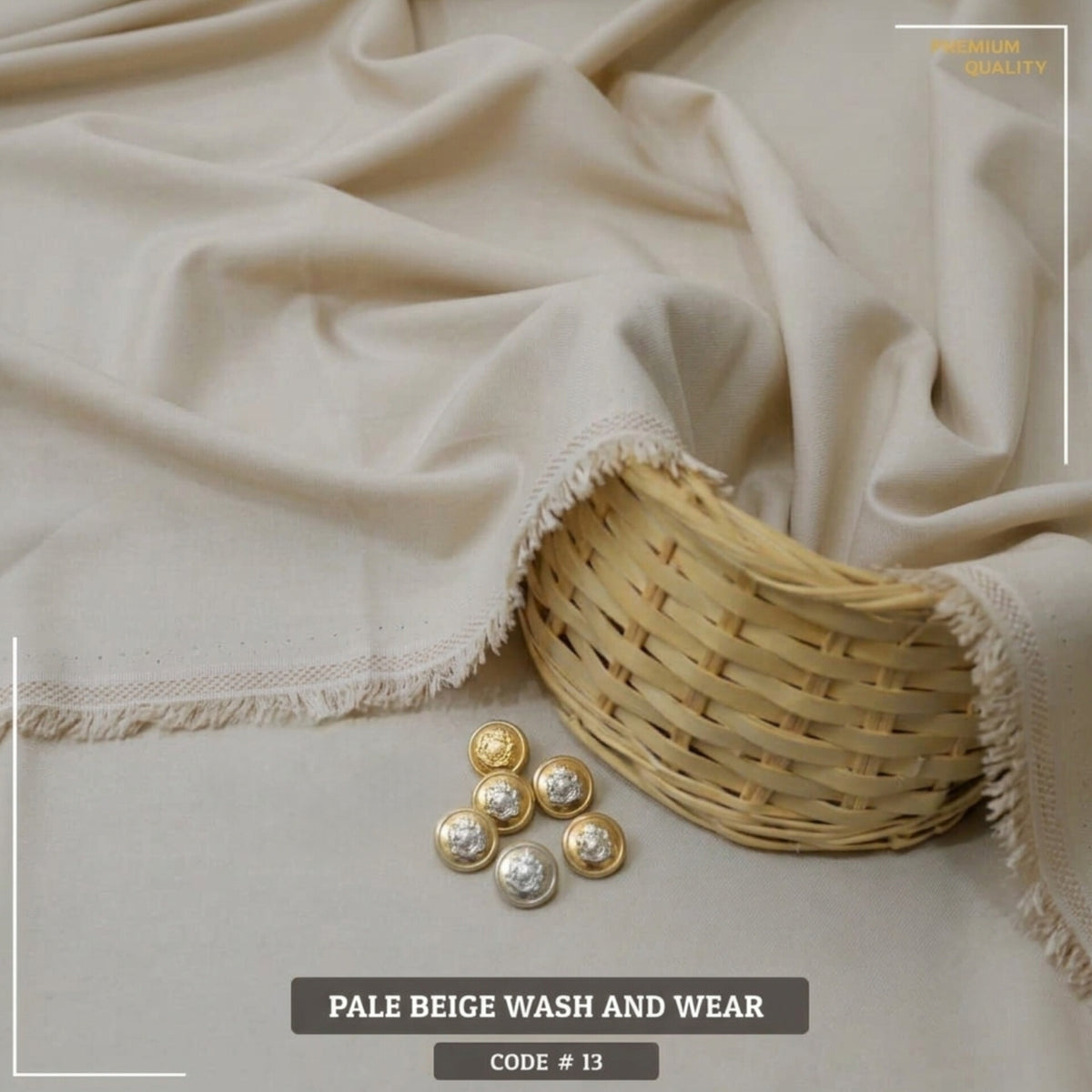 Pale Beige Luxury Wash and Wear