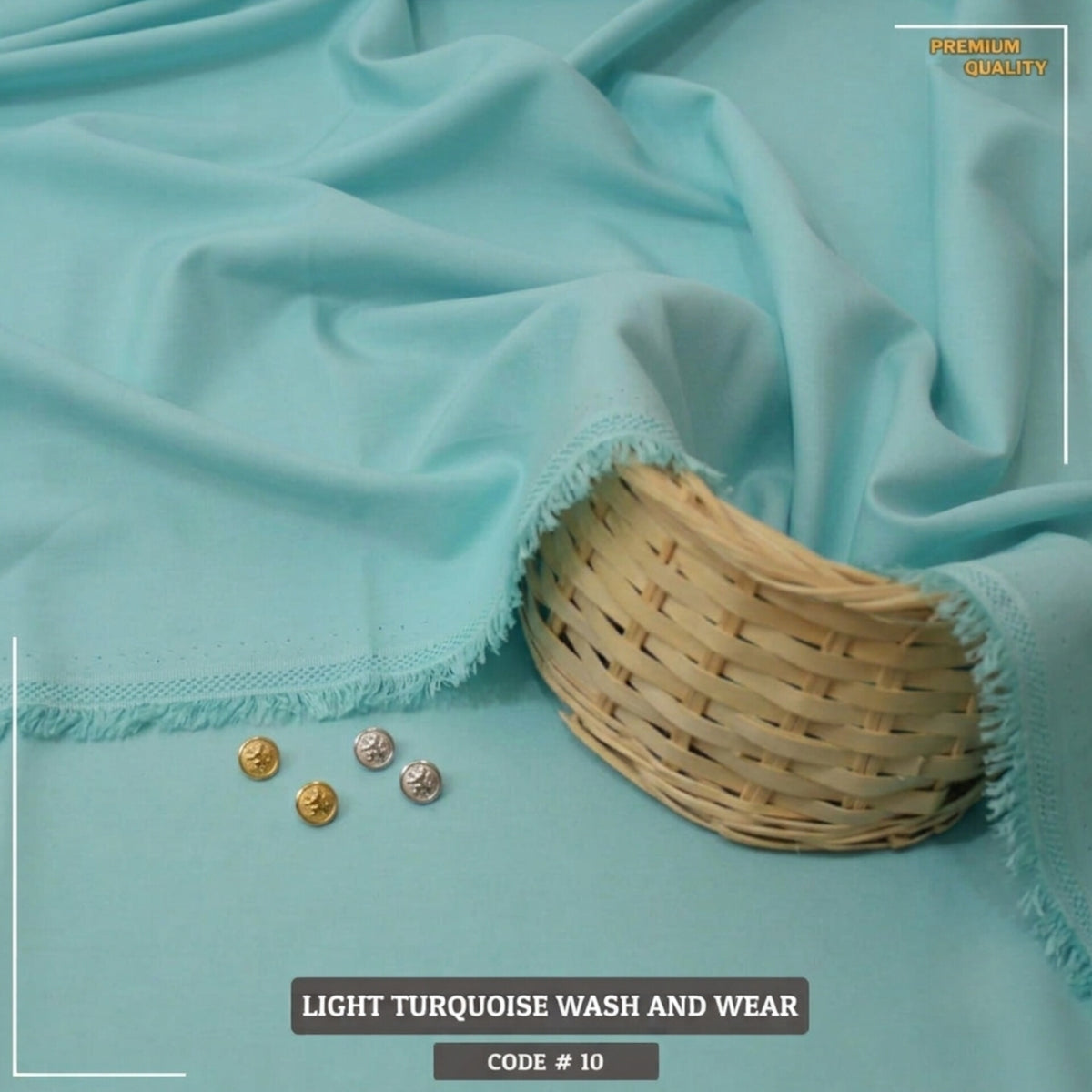 Light Turquoise Luxury Wash and Wear