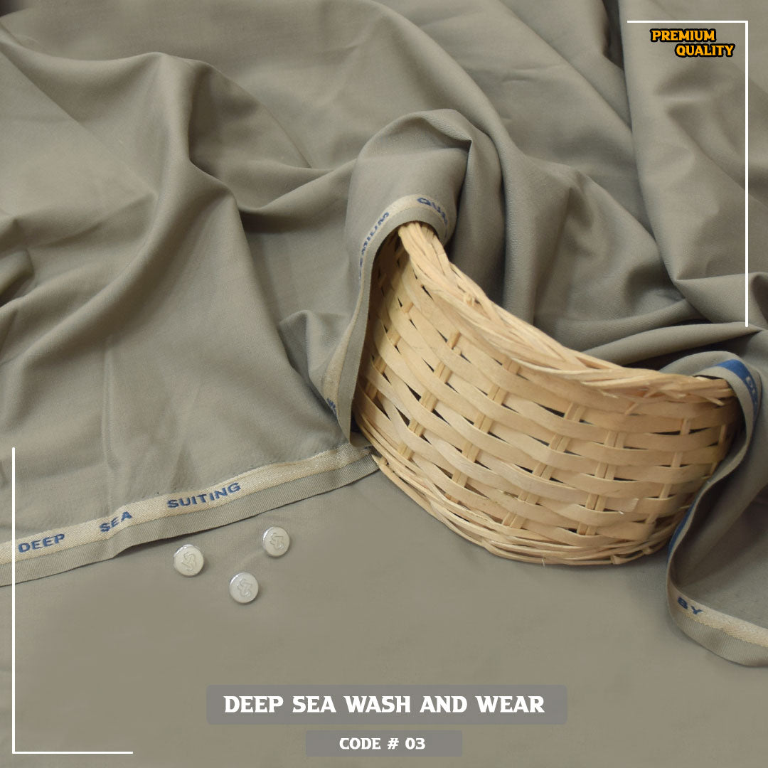 Deep Sea Premium Wash & Wear Fabric