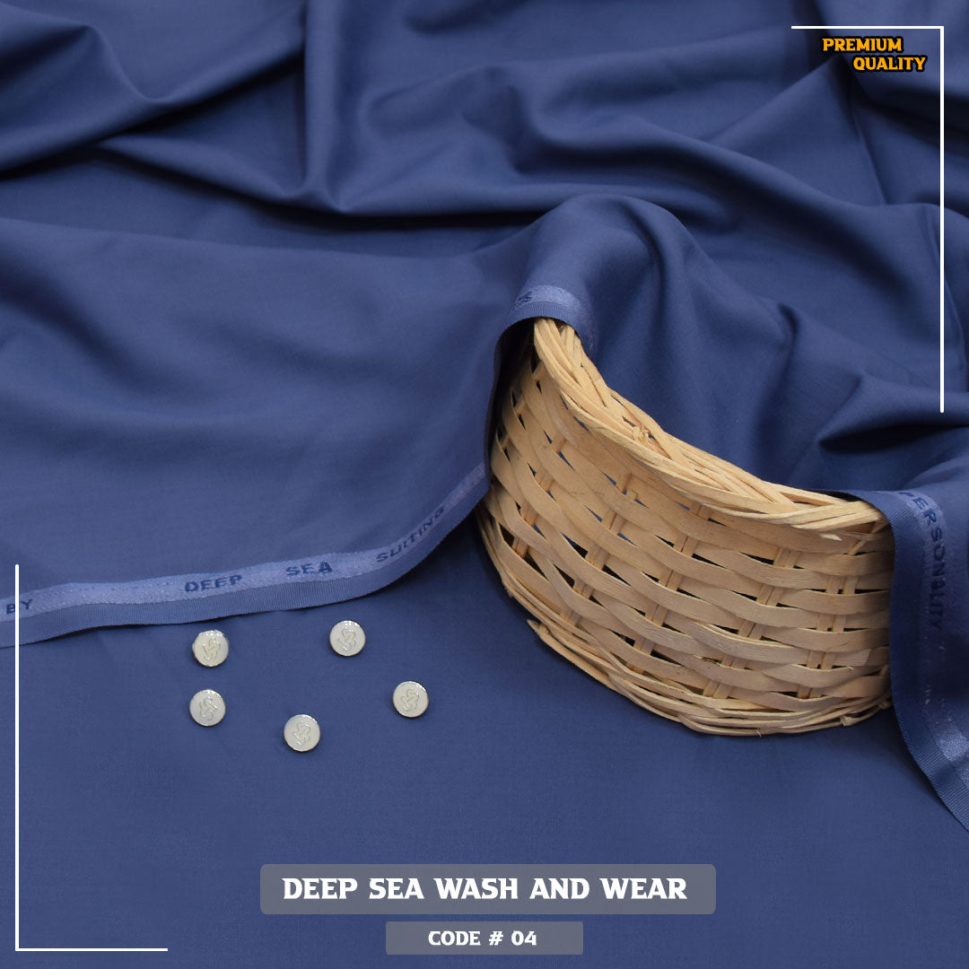 Deep Sea Premium Wash & Wear Fabric