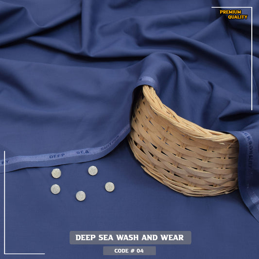 Deep Sea Premium Wash & Wear Fabric