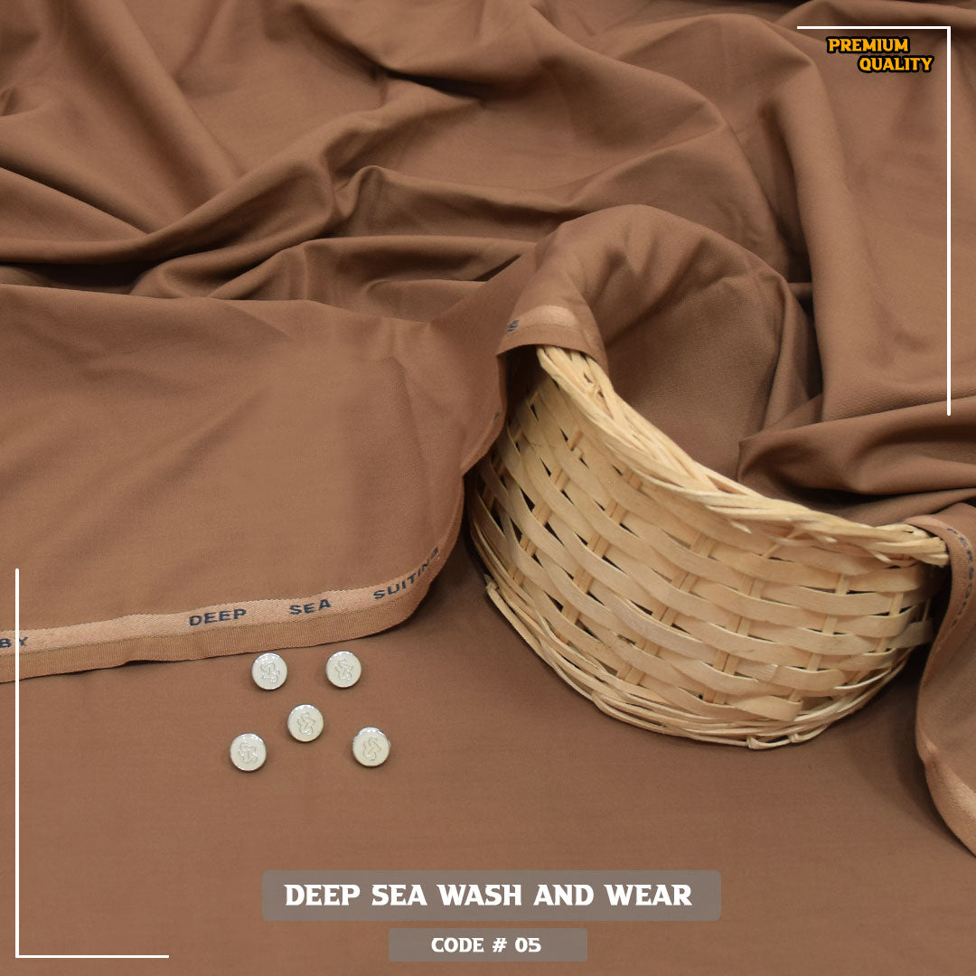 Deep Sea Premium Wash & Wear Fabric