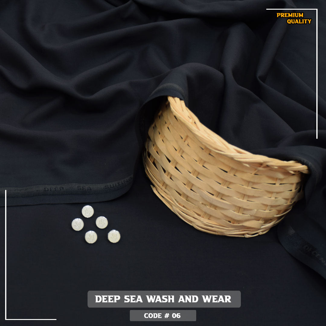 Deep Sea Premium Wash & Wear Fabric