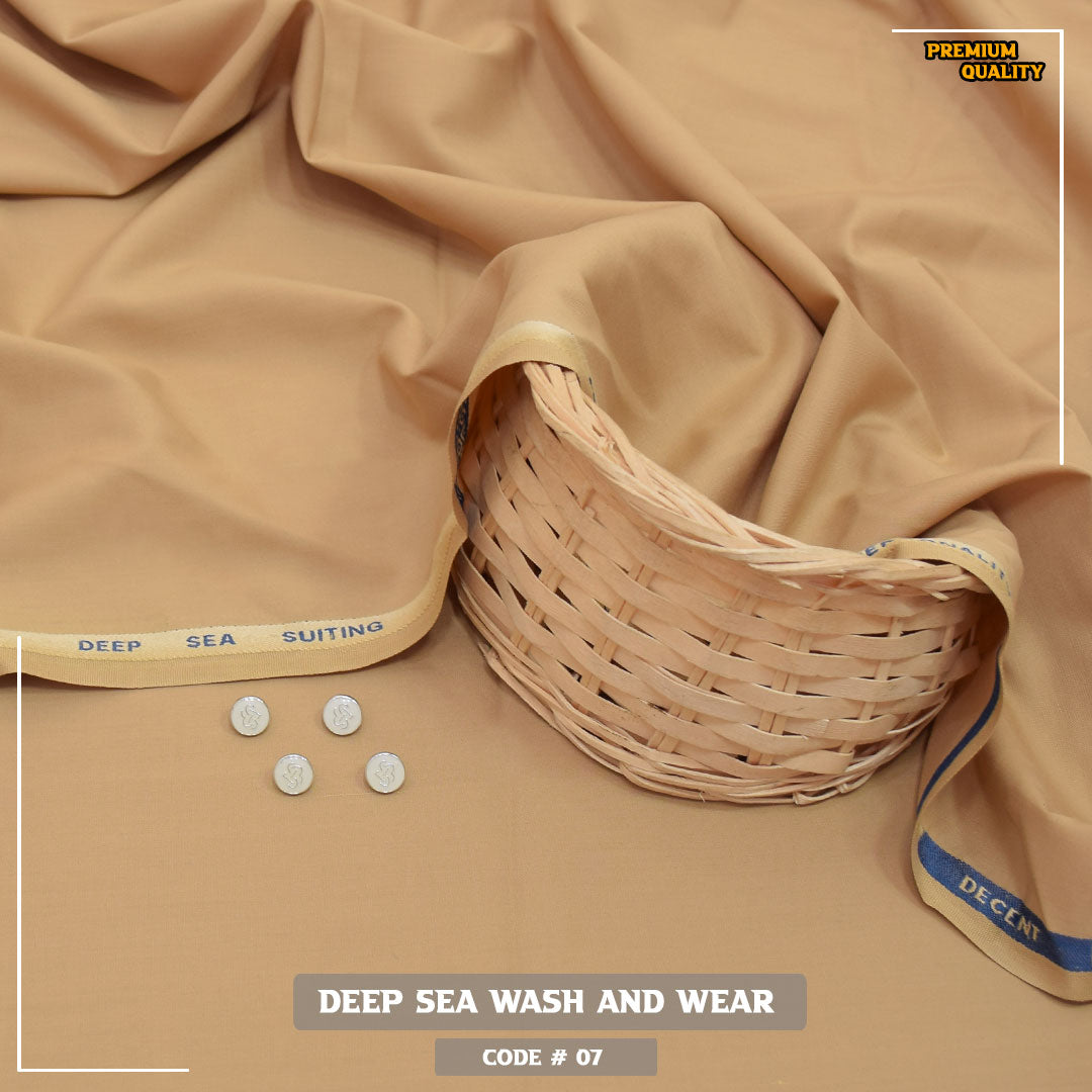 Deep Sea Premium Wash & Wear Fabric