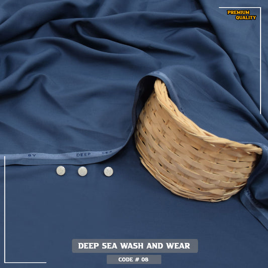 Deep Sea Premium Wash & Wear Fabric
