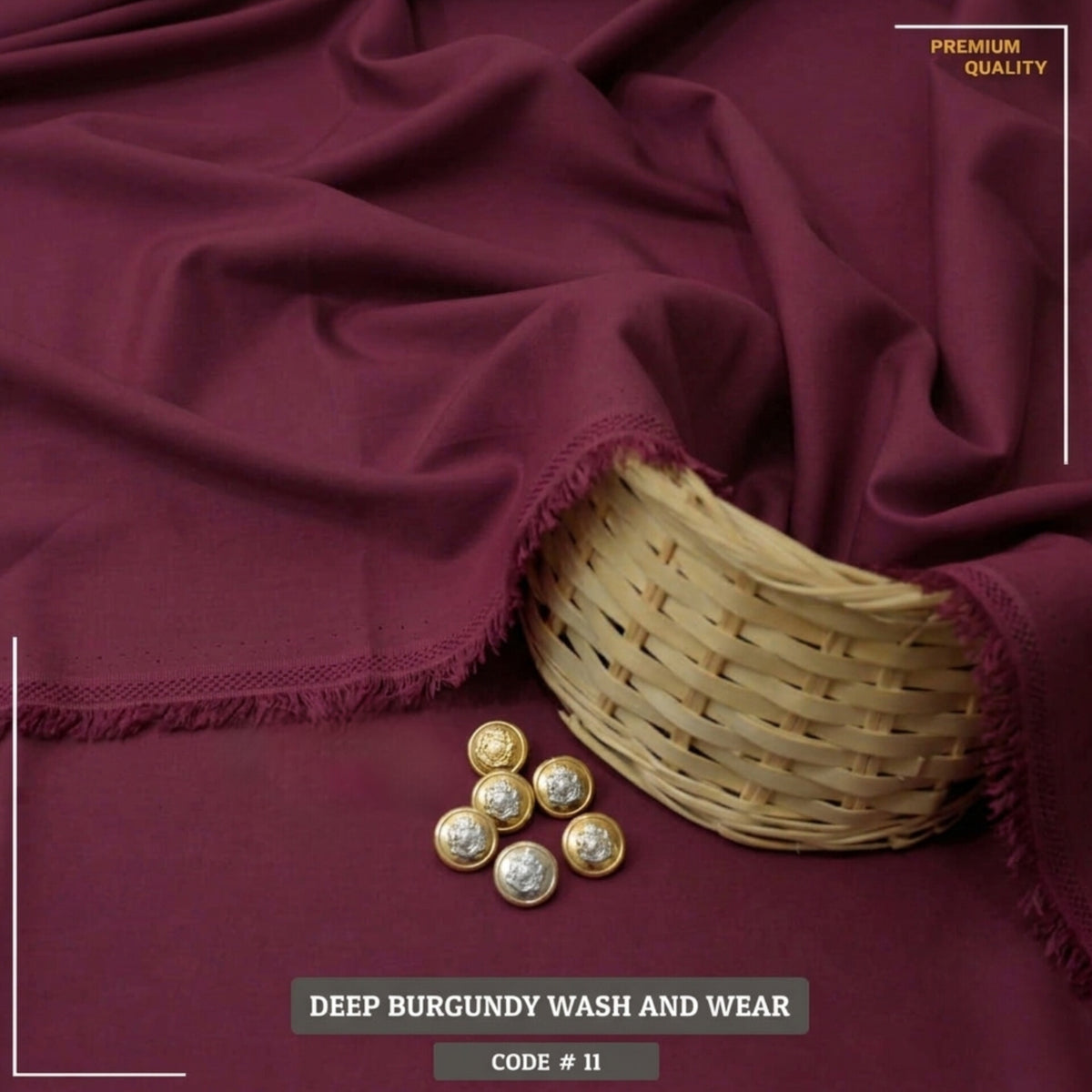 Deep Burgundy Luxury Wash and Wear