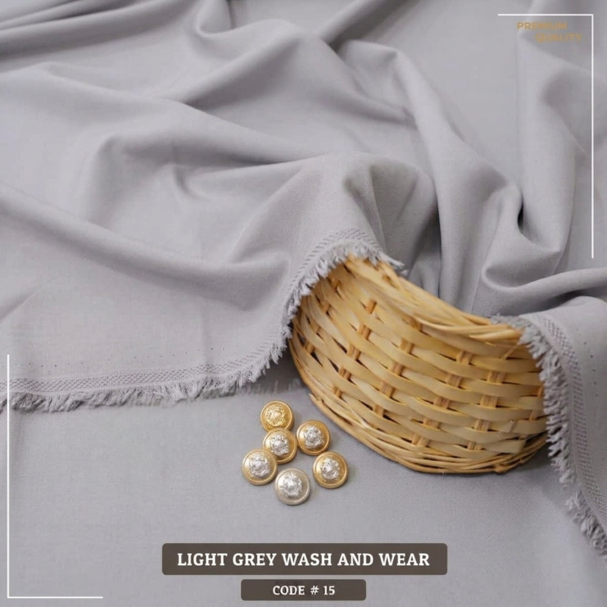 Light Grey Luxury Wash and Wear