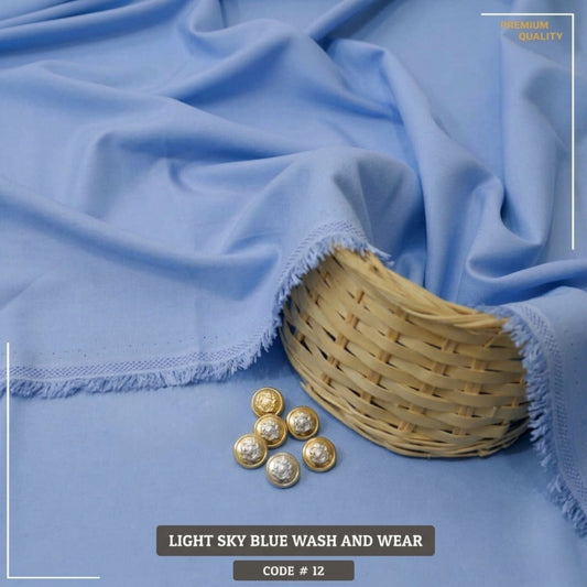 Light Sky Blue Luxury Wash and Wear