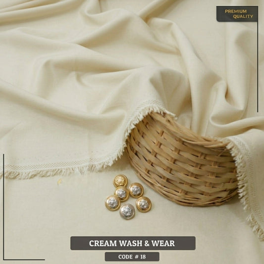 Cream Luxury Wash and Wear