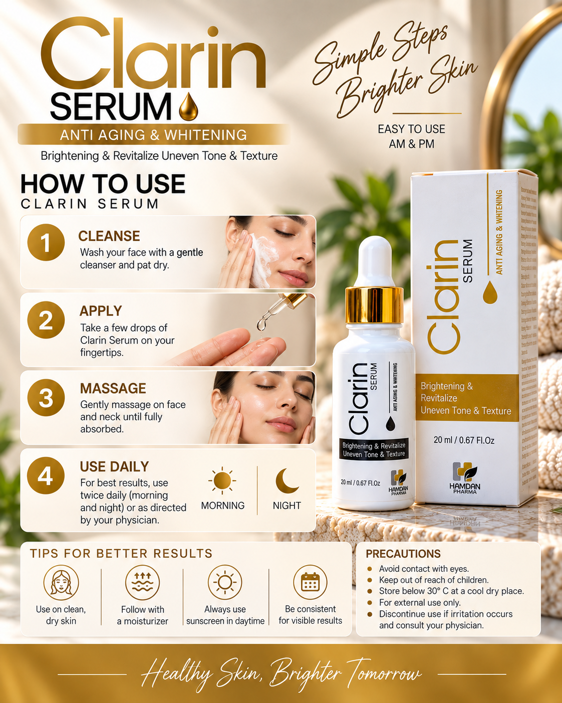 Clarin Serum – Anti Aging & Brightening Serum 20ml